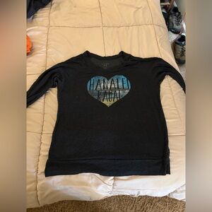 Hanalei Kauai Dark Gray Light Weight Long Sleeve
